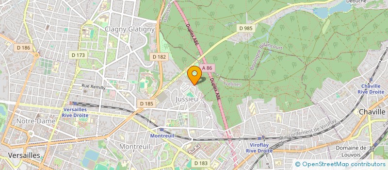 localisation de l'entreprise QRF à VERSAILLES