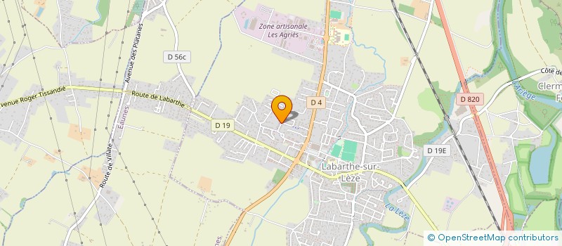 localisation de l'entreprise QRIUS à LABARTHE-SUR-LEZE