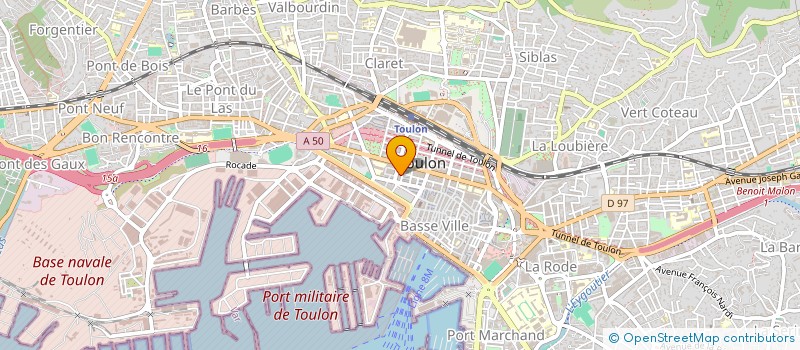 localisation de l'entreprise QRS IMMO  TOULON