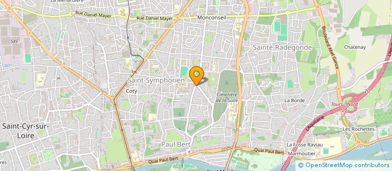 localisation de l'entreprise QRS-INFORMATIQUE à TOURS