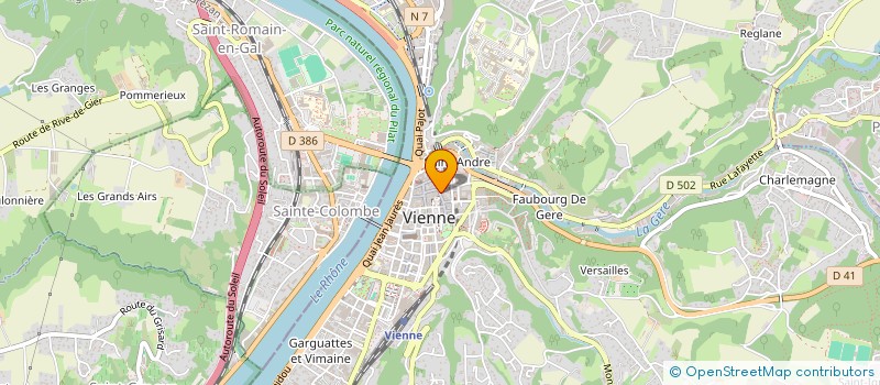 localisation de l'entreprise QRYSTAL à VIENNE