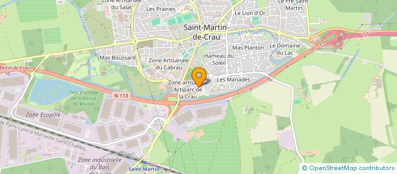 localisation de l'entreprise QS'ACADEMIE à SAINT-MARTIN-DE-CRAU