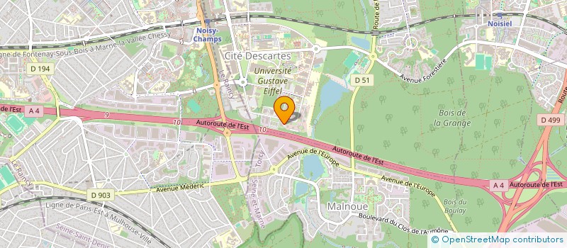 localisation de l'entreprise QSA  CHAMPS-SUR-MARNE