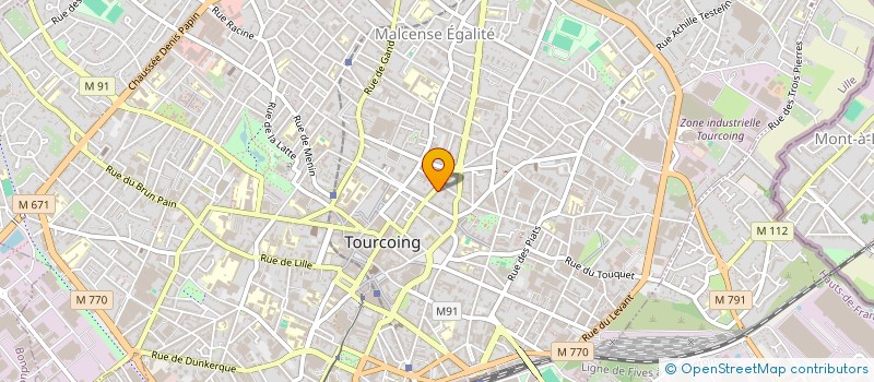 localisation de l'entreprise QSAM à TOURCOING