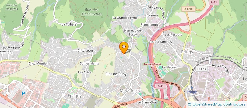 localisation de l'entreprise QSE PERF  EPAGNY METZ-TESSY