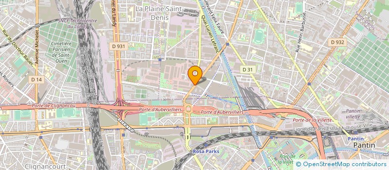 localisation de l'entreprise QSL-STEF à AUBERVILLIERS