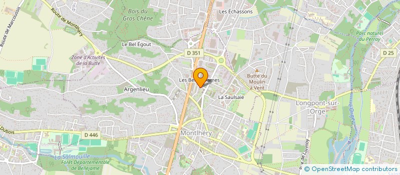 localisation de l'entreprise QSM TRANSPORT  MONTLHERY