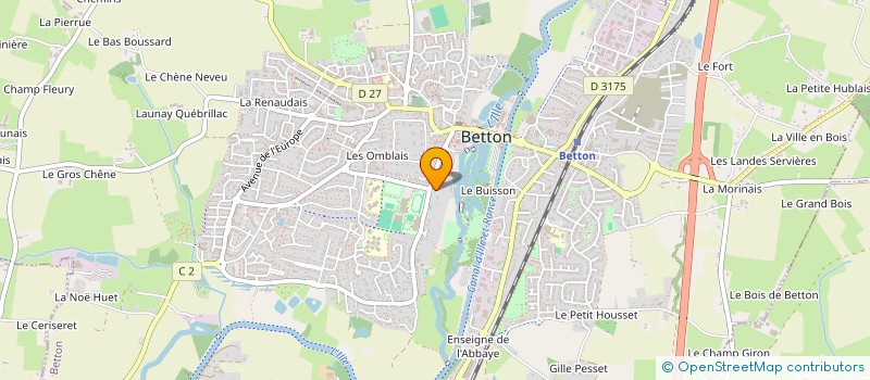 localisation de l'entreprise QSRP  BETTON