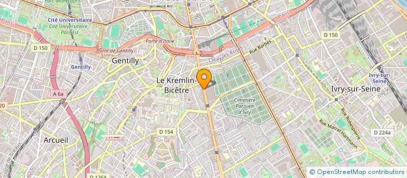 localisation de l'entreprise QT GESTION  LE KREMLIN-BICETRE