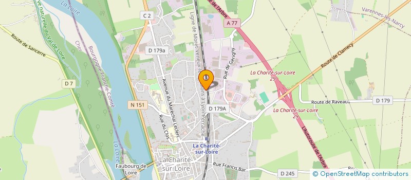 localisation de l'entreprise QTB ELECTROTECH  LA CHARITE-SUR-LOIRE