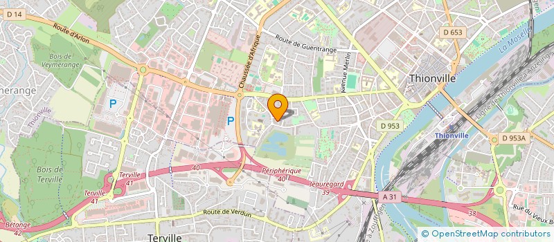 localisation de l'entreprise QTR AEROVISION  THIONVILLE