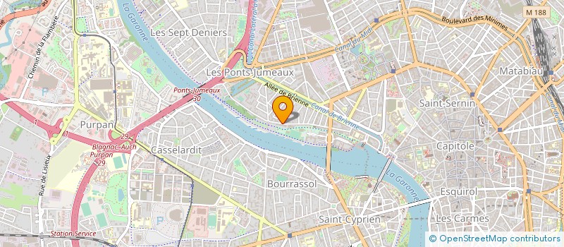 localisation de l'entreprise QU'EN DIRA T-ON à TOULOUSE