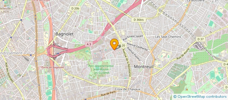 localisation de l'entreprise QU'EST CE QUE TU RACONTES? à MONTREUIL