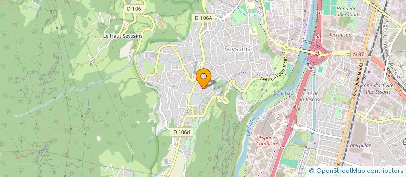 localisation de l'entreprise QU'ILS CONSTRUISENT DES LIGNES...QU'ILS LES APPELENT FRONTIERES à SEYSSINS