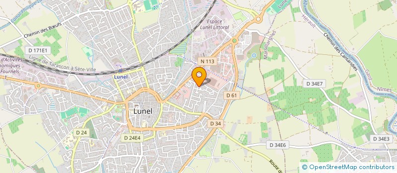 localisation de l'entreprise QU4TRE  LUNEL