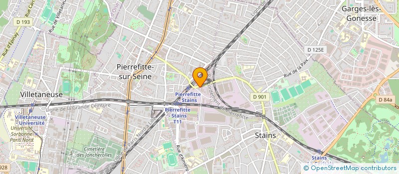 localisation de l'entreprise QUA CERAMIC à PIERREFITTE-SUR-SEINE