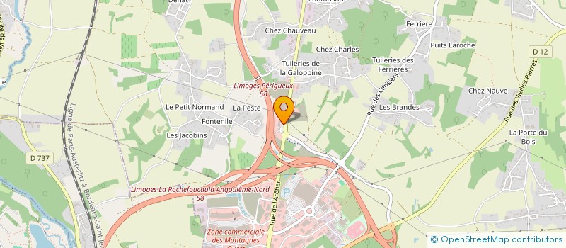 localisation de l'entreprise QUAD 16 à CHAMPNIERS