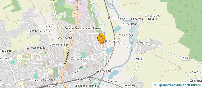 localisation de l'entreprise QUAD 41  SAINT-OUEN