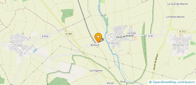 localisation de l'entreprise QUAD 63  ESPIRAT