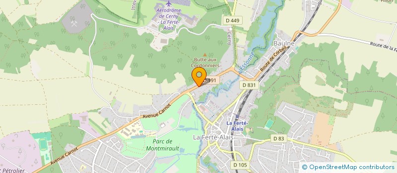 localisation de l'entreprise QUAD BIKE SUD 91  CERNY