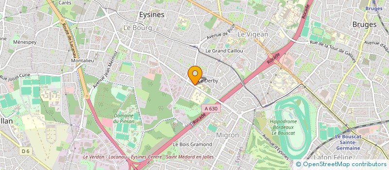 localisation de l'entreprise QUAD CANADA à EYSINES
