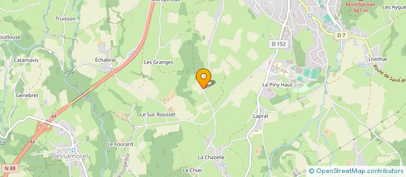 localisation de l'entreprise QUAD - MOTO CLUB 1 - PULSION  YSSINGEAUX