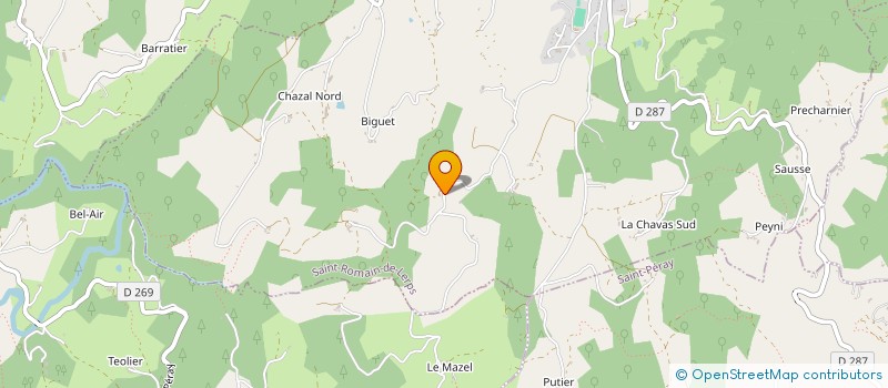 localisation de l'entreprise QUAD RIT LA TERRE  SAINT-ROMAIN-DE-LERPS