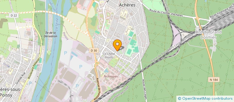 localisation de l'entreprise QUAD SERVICE à ACHERES