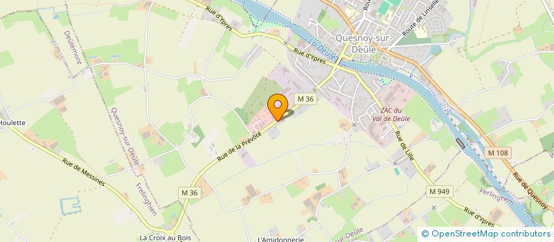 localisation de l'entreprise QUAD STATION à QUESNOY-SUR-DEULE