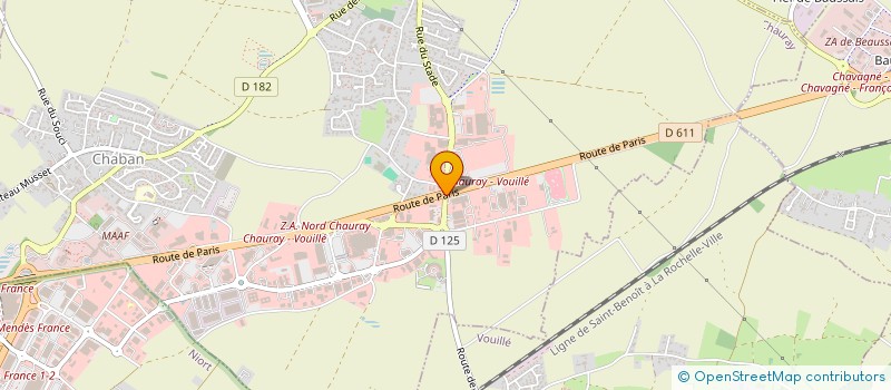 localisation de l'entreprise QUAD XTREM LOC à CHAURAY