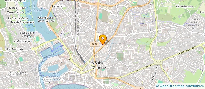localisation de l'entreprise QUADR'IMMO à LES SABLES D'OLONNE