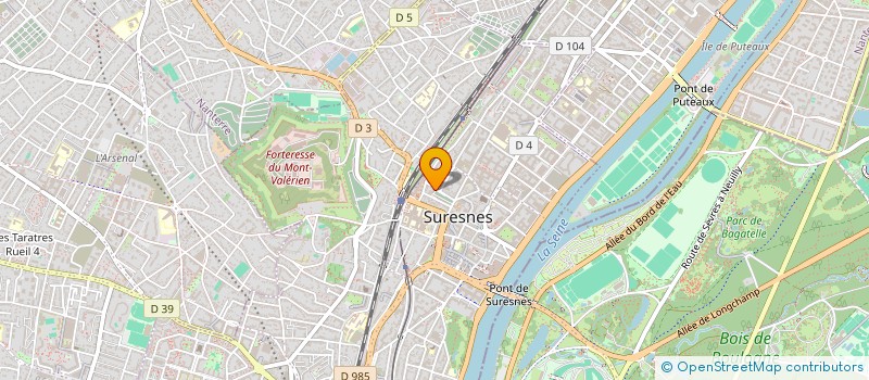 localisation de l'entreprise QUADRA à SURESNES