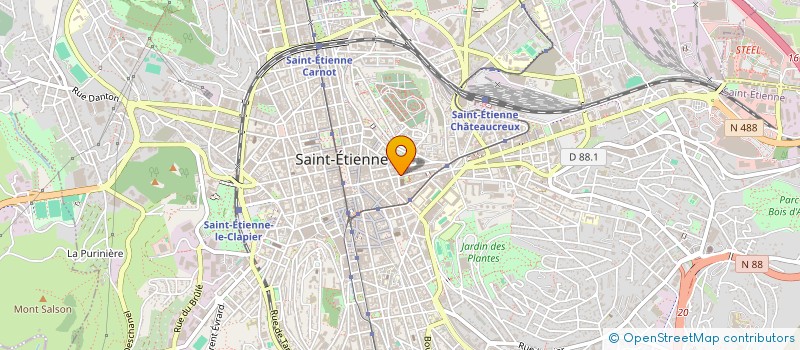 localisation de l'entreprise QUADRA à SAINT-ETIENNE