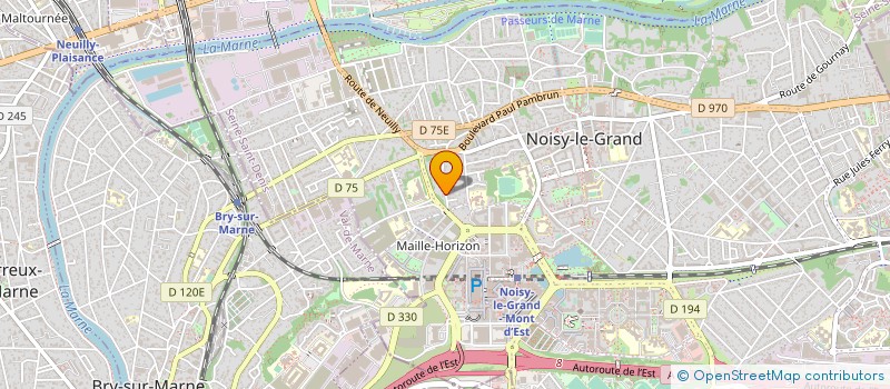 localisation de l'entreprise QUADRA à NOISY-LE-GRAND