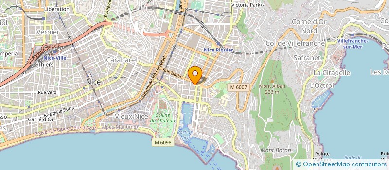 localisation de l'entreprise QUADRA à NICE