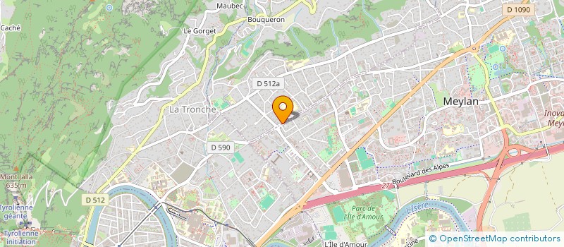 localisation de l'entreprise QUADRA  CORENC