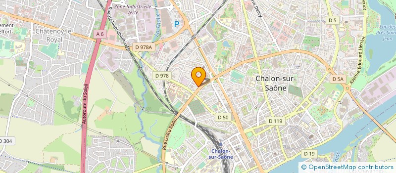 localisation de l'entreprise QUADRA FINANCE à CHALON-SUR-SAONE