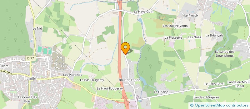 localisation de l'entreprise QUADRA MENUISERIE  LAILLE