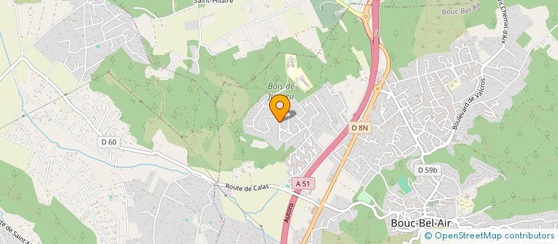 localisation de l'entreprise QUADRA TEAM à BOUC-BEL-AIR
