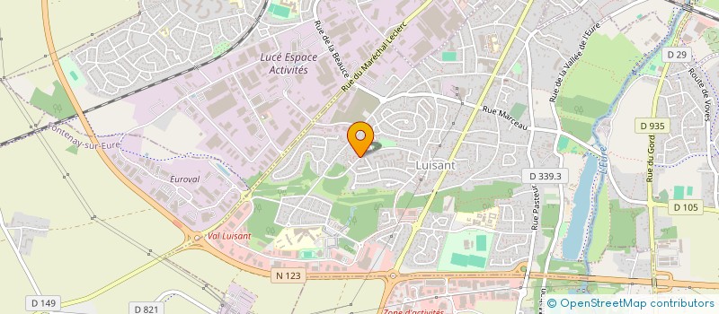 localisation de l'entreprise QUADRA TECHNIQUES à LUISANT