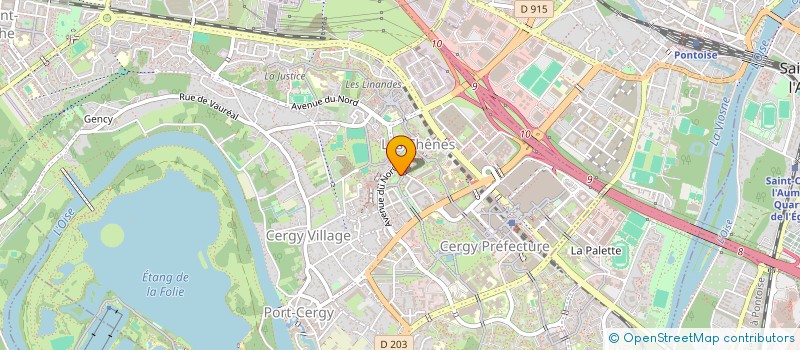 localisation de l'entreprise QUADRACAR  CERGY