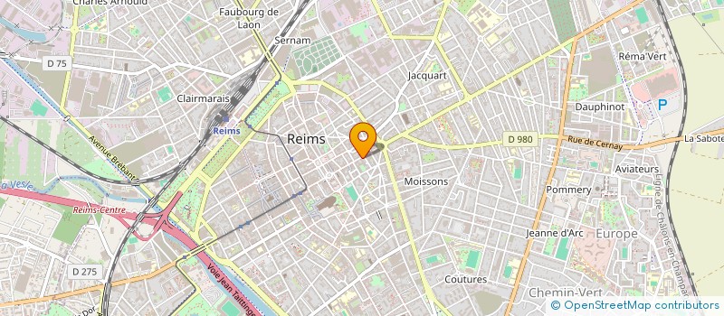 localisation de l'entreprise QUADRANCE IMMOBILIER à REIMS