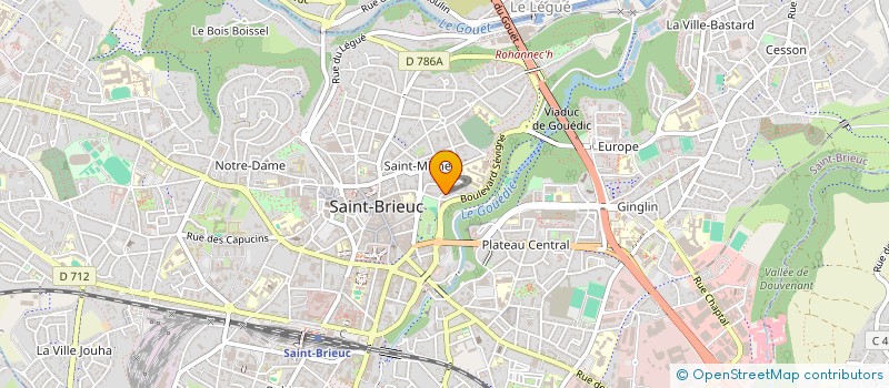 localisation de l'entreprise QUADRANT CONSEIL ET FORMATION à SAINT-BRIEUC