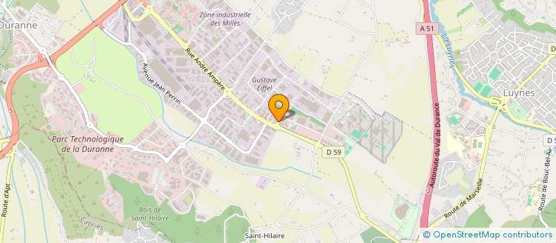 localisation de l'entreprise QUADRATEK à AIX-EN-PROVENCE