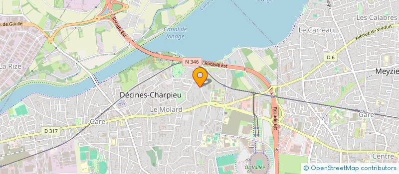 localisation de l'entreprise QUADRATIQ  DECINES-CHARPIEU