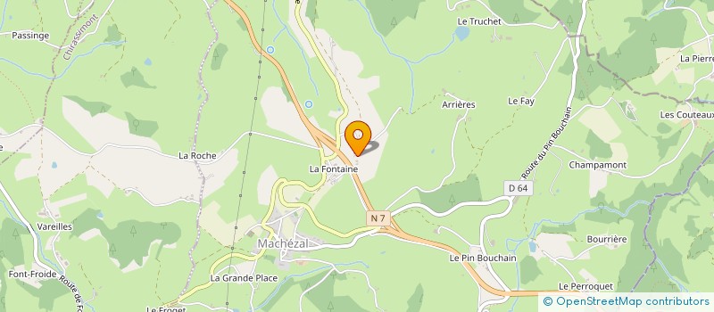 localisation de l'entreprise QUADRATIV  MACHEZAL