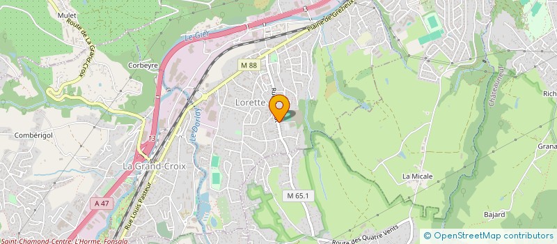 localisation de l'entreprise QUADRATOUR  LORETTE