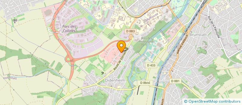 localisation de l'entreprise QUADRATURE à BRUNSTATT-DIDENHEIM