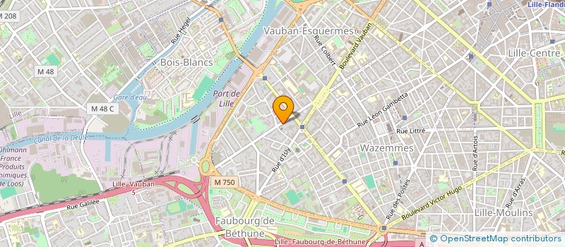localisation de l'entreprise QUADRATURE à LILLE