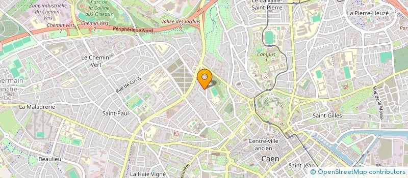localisation de l'entreprise QUADRATURE à CAEN